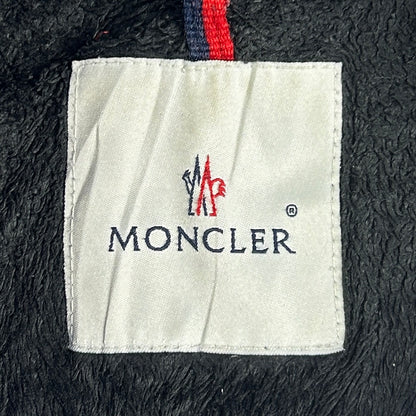 S - Vintage 1990's Moncler Blue Quilted Hooded Puffer Jacket with Fur Trim