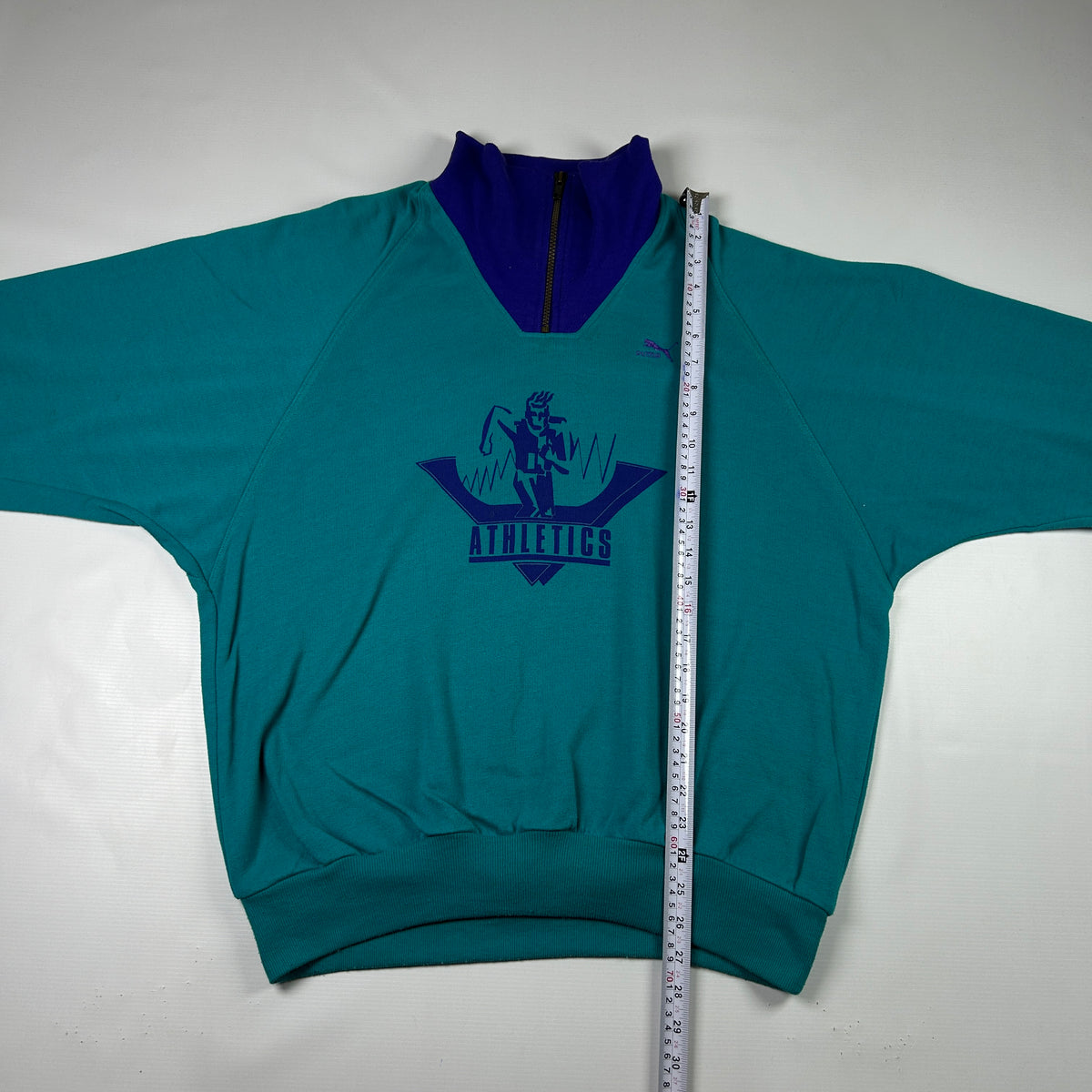 XL - 1990's Puma Athletics Vintage Quarter-Zip Sweatshirt