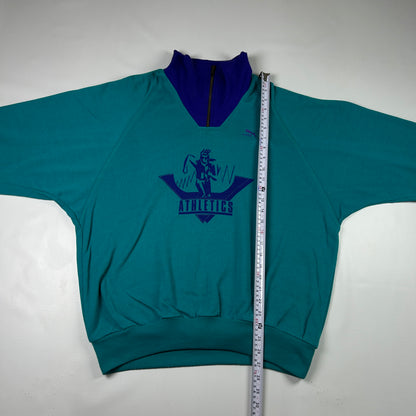 XL - 1990's Puma Athletics Vintage Quarter-Zip Sweatshirt