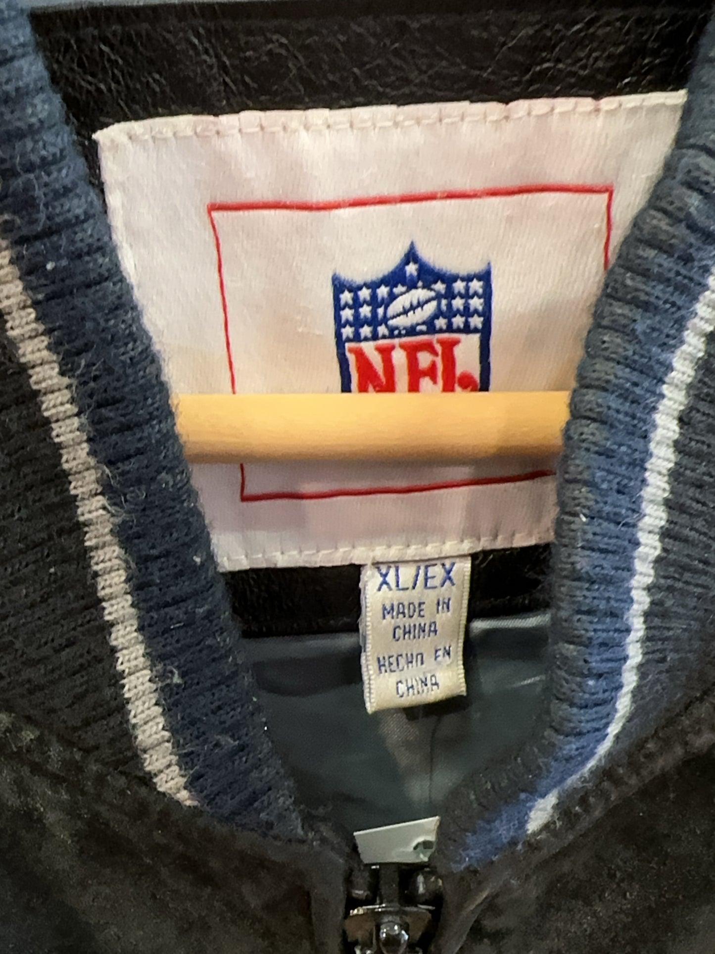 XL - Vintage 1990's New England Patriots NFL Jacket Suede Leather