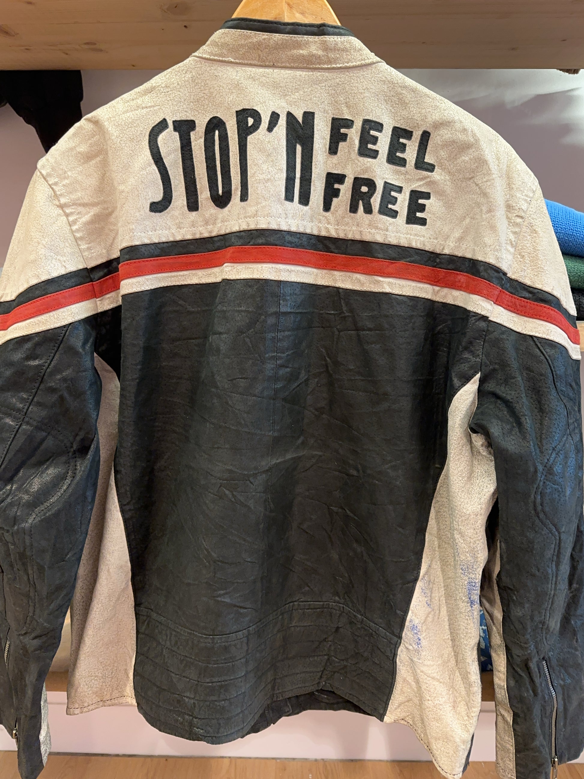 XXL - Vintage 2000's Snapshot Jacket Follow Me I’m Famous Motordream Leather