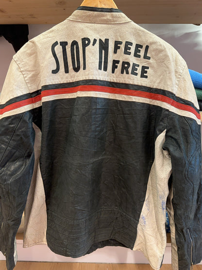 XXL - Vintage 2000's Snapshot Jacket Follow Me I’m Famous Motordream Leather