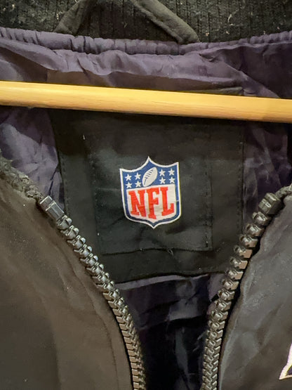 XXL - Vintage 1990's Baltimore Ravens NFL Jacket Leather Suede