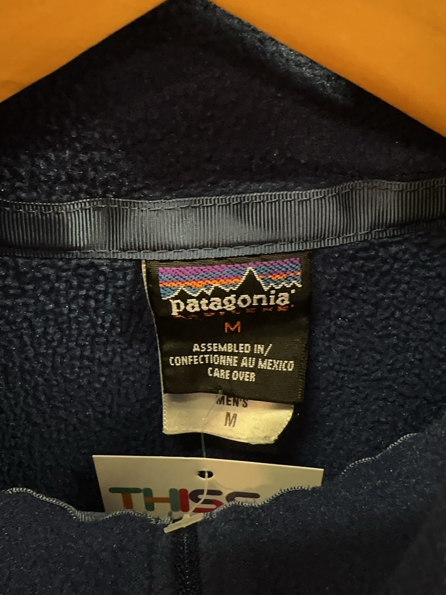 Patagonia Men's Blue Quarter-Zip Fleece Pullover - M