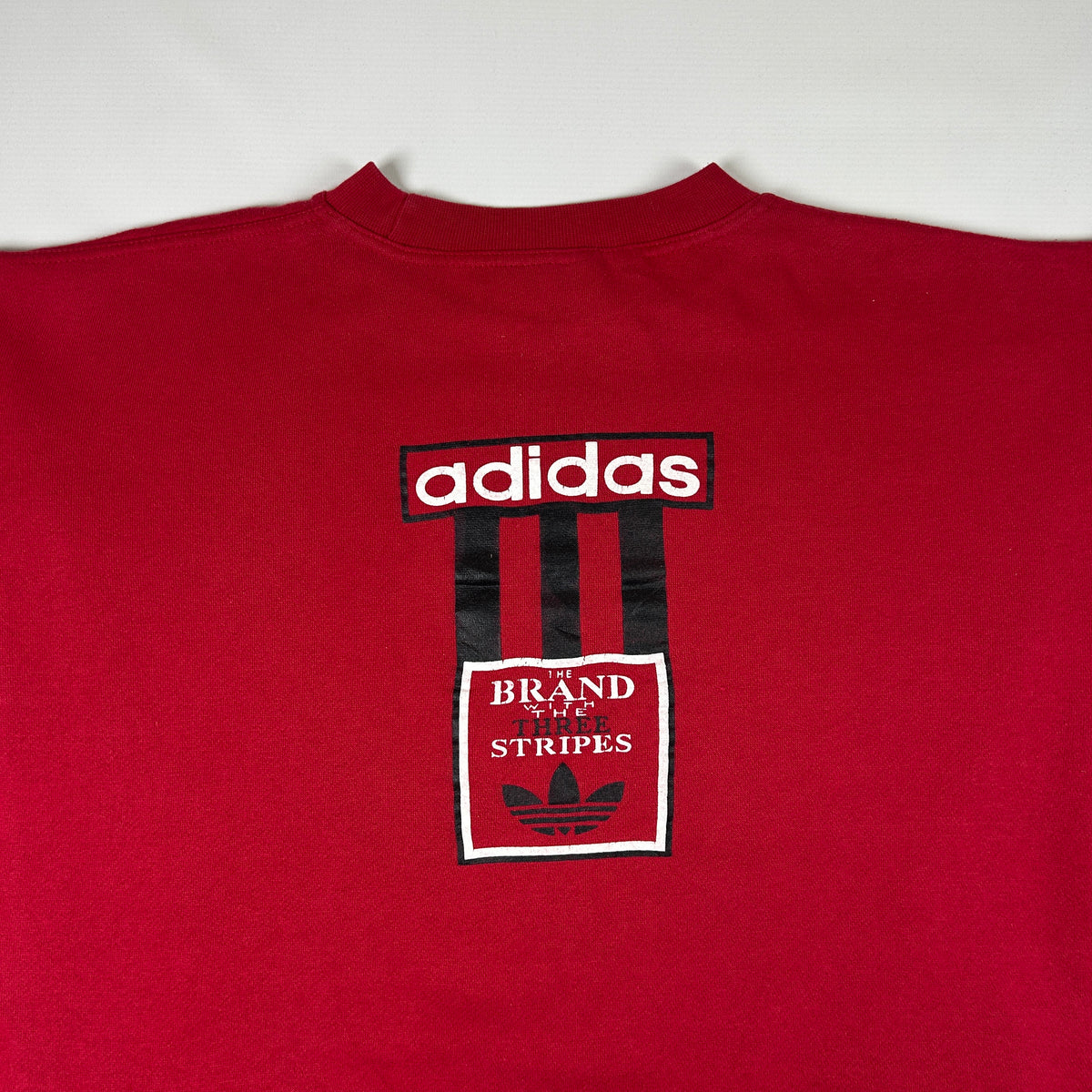 XXL - 1990's Adidas Red Vintage Trefoil Sweatshirt