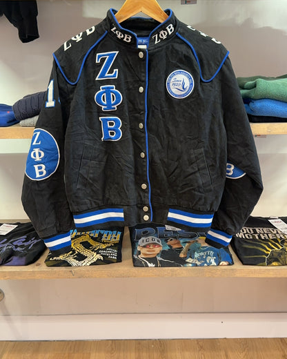 S - Vintage Buffalo Dallas Zeta Phi/Φ Beta Racing Jacket