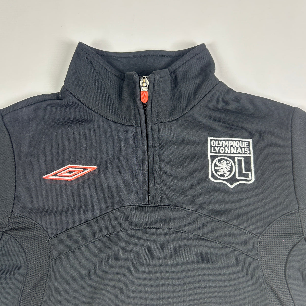XXS - 2009-2010 Olympique Lyonnais Umbro Half-Zip Training Top