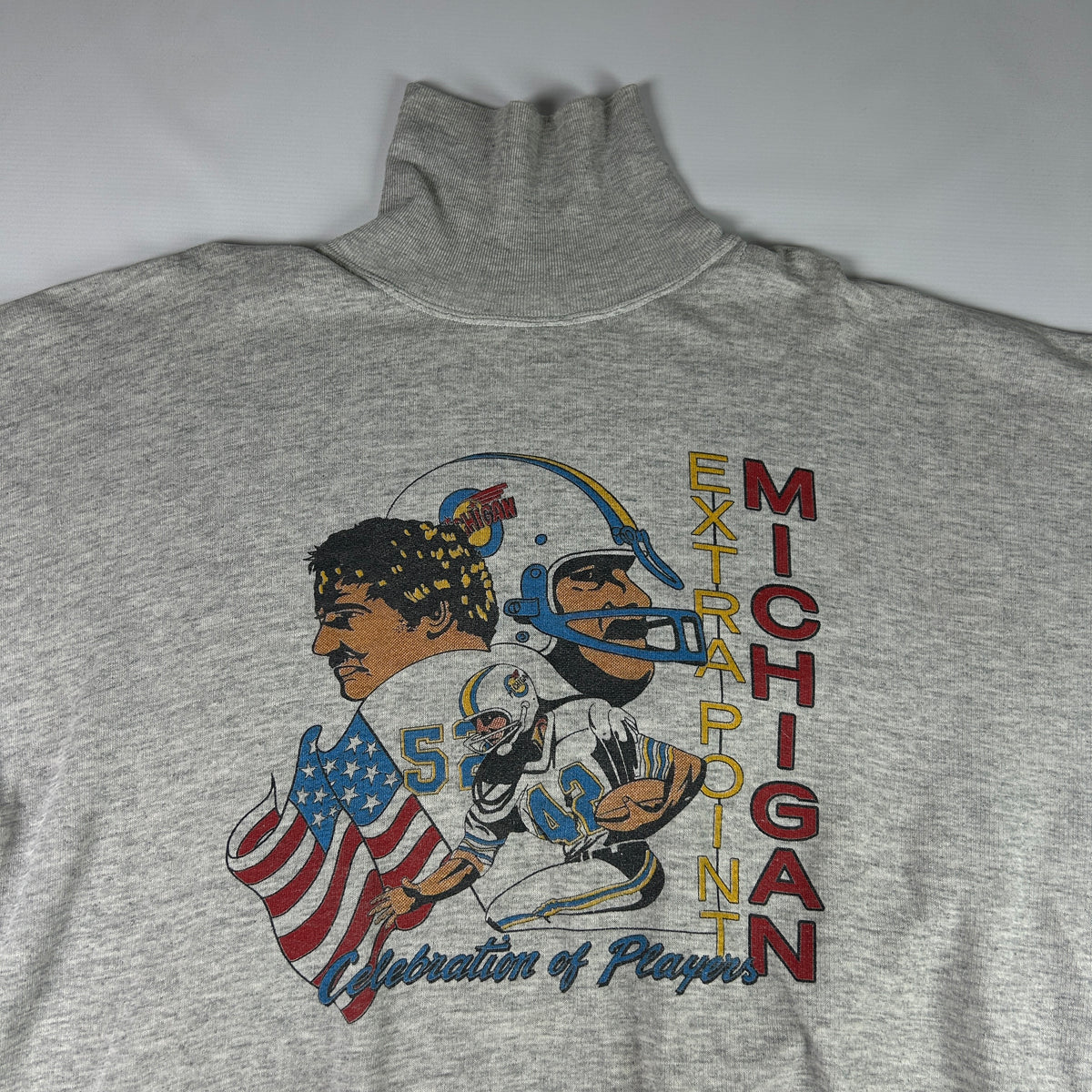 XL - 1990's Vintage Michigan Wolverines Turtleneck Sweatshirt