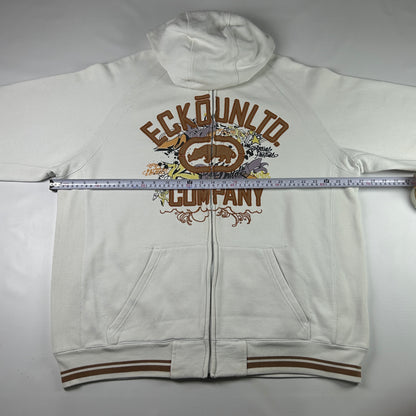 XXL - 2000's Ecko Unltd. Graphic Zip-Up Hoodie