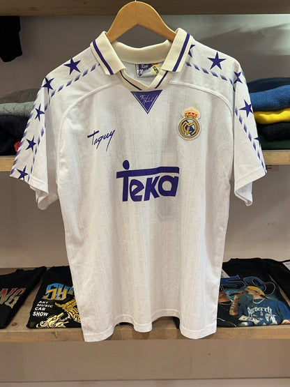 1994-1996 Real Madrid Real Madrid Home Football Shirt Raul 7 - S