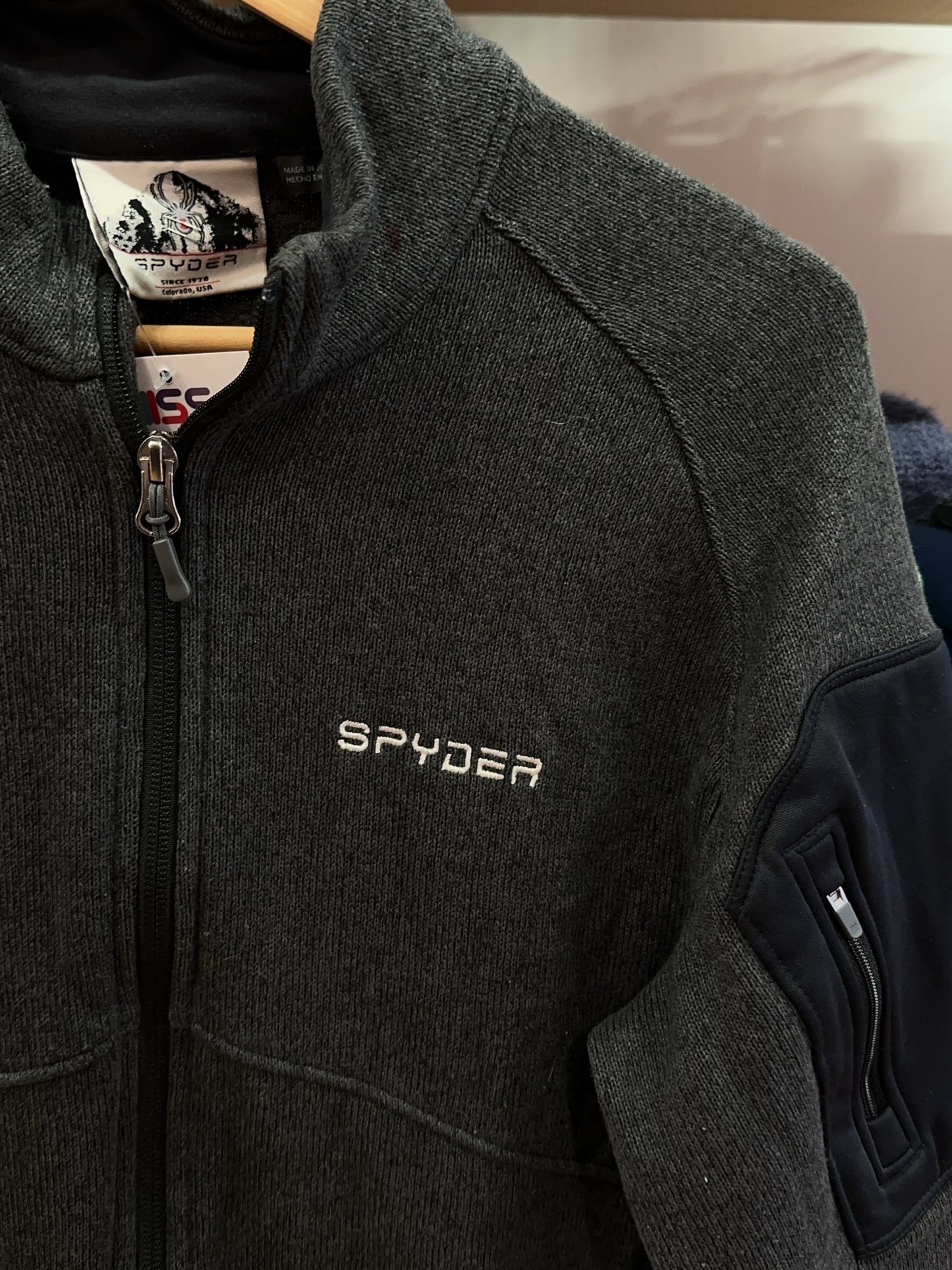 Spyder Full-Zip Knit Performance Jacket - M