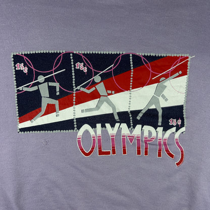 L - 1980's Lavender Olympic Graphic Sweatshirt