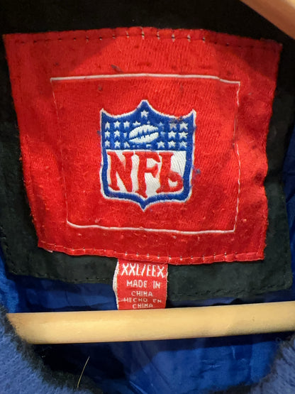XXL - New York Giants NFL Vintage Varsity Jacket Suede Leather