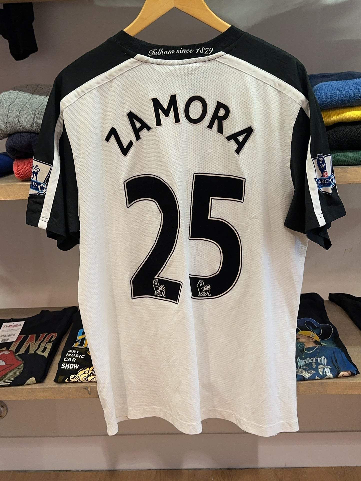 2009-10 Fulham FC Nike Home Football Shirt Zamora #25 - L