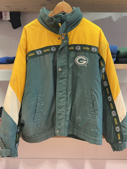 L - Vintage 1990's NFL Green Bay Packers Puffer Jacket