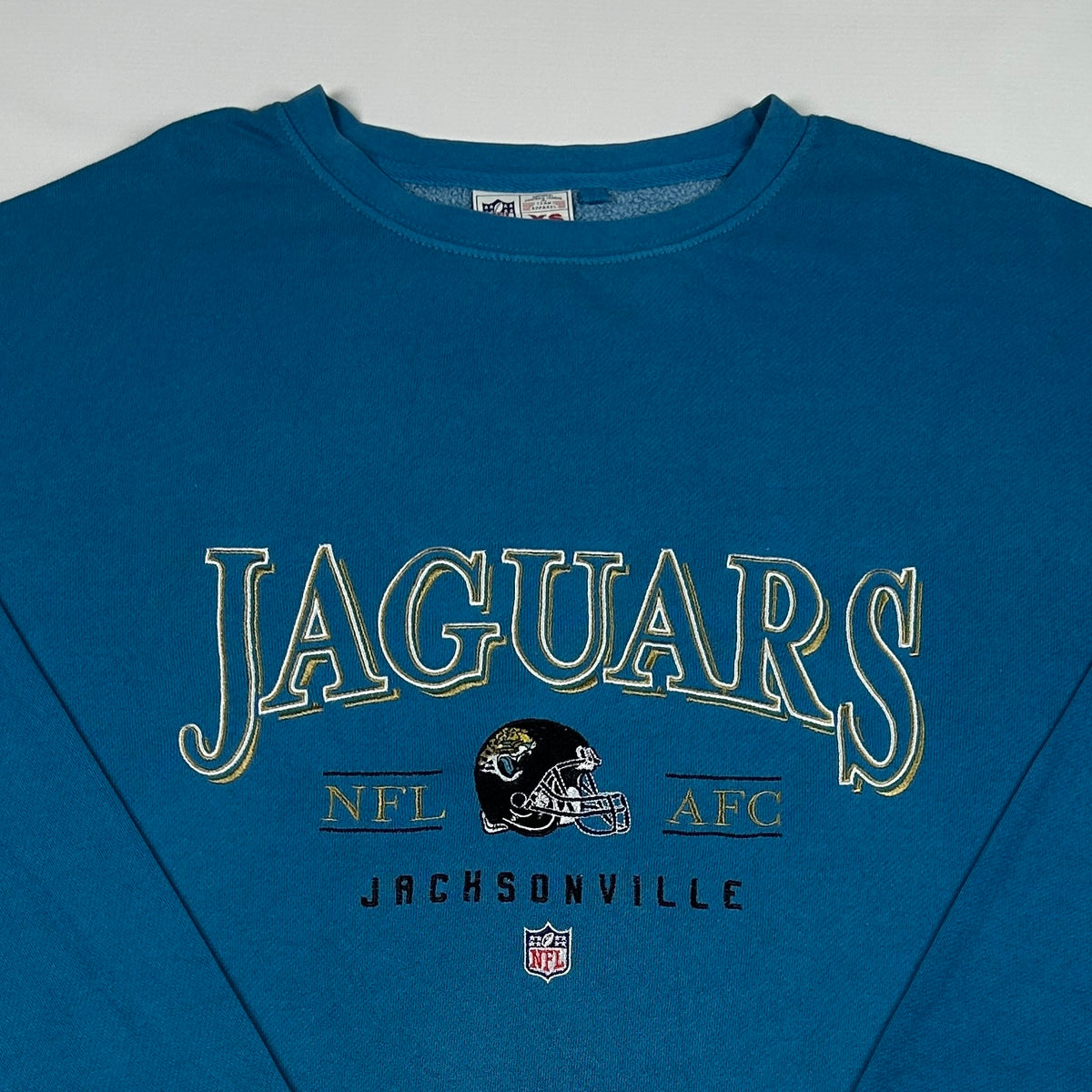 XS - 2000's NFL Jacksonville Jaguars Blue Crewneck Sweatshirt