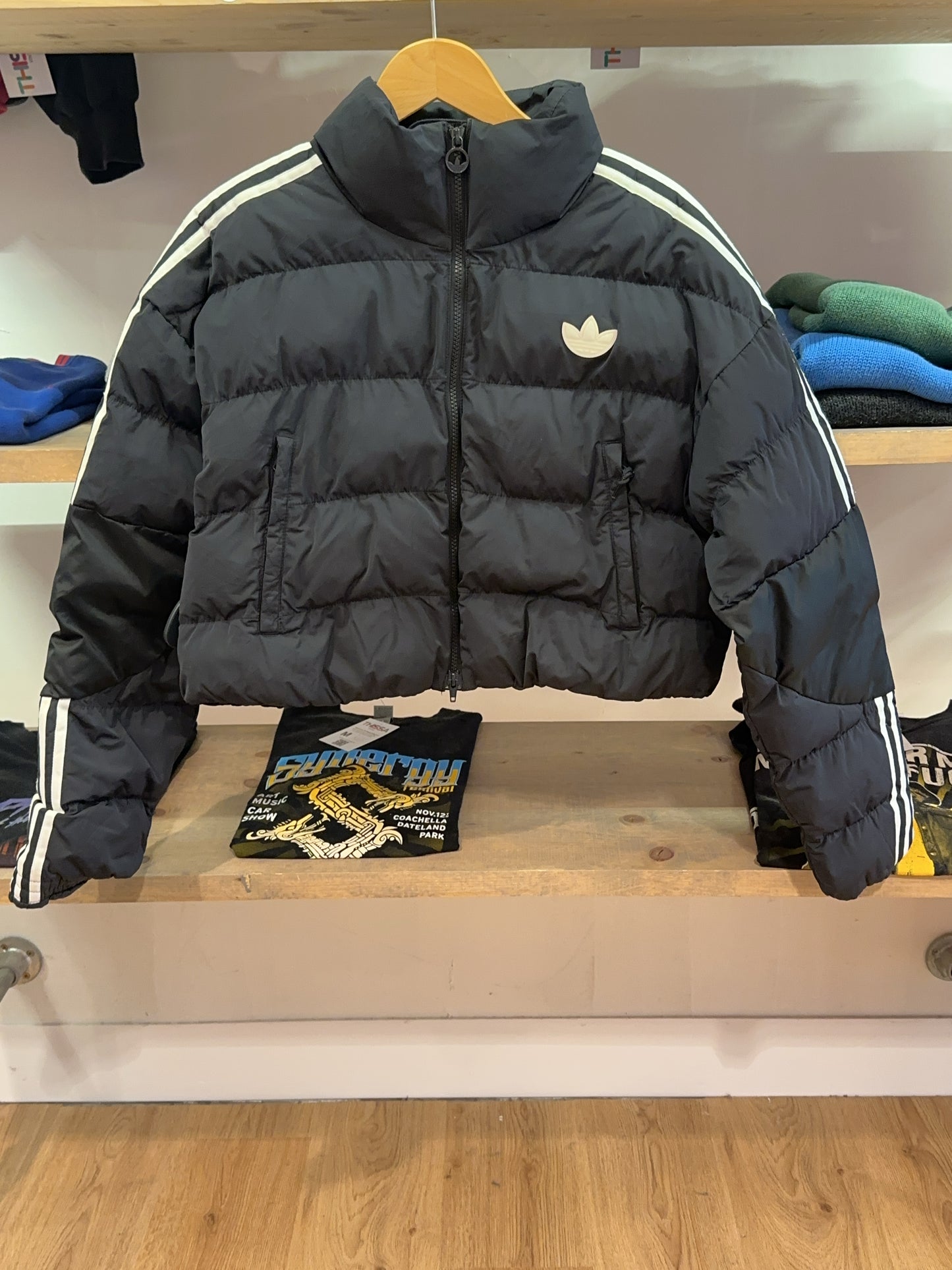 M - Vintage 2000's Adidas Cropped Puffer Jacket