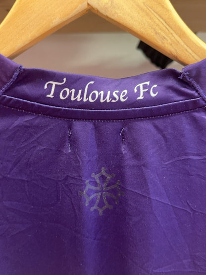 2014-2015 Toulouse FC Squad Team Signatures Kappa Away Football Shirt - L