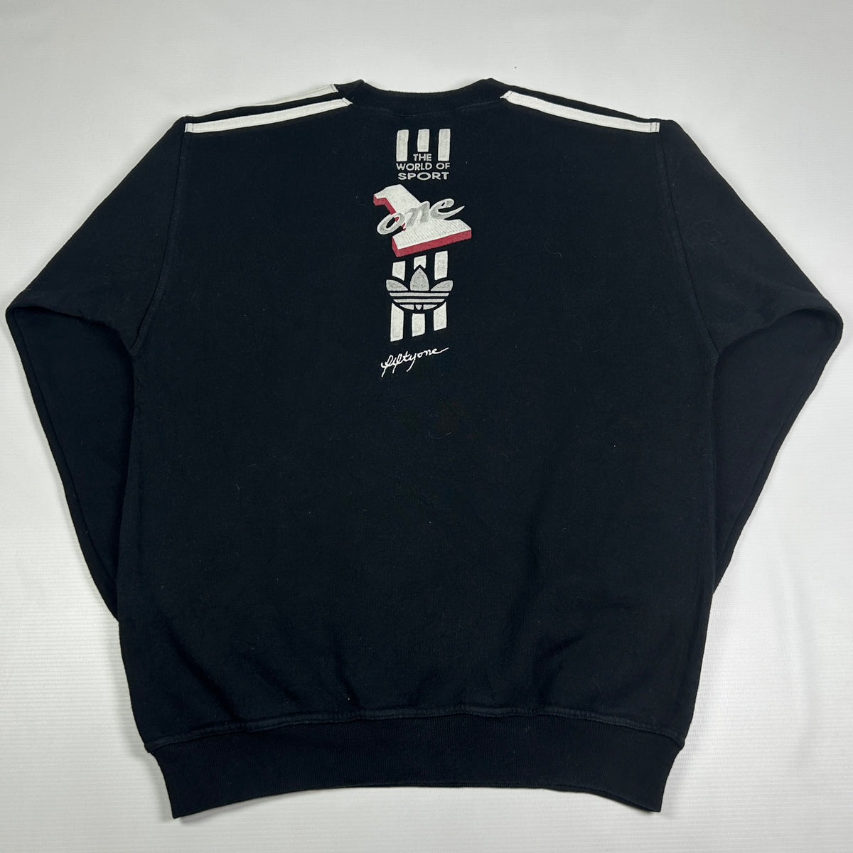 S - Vintage 1990's Adidas Black Crewneck Sweatshirt