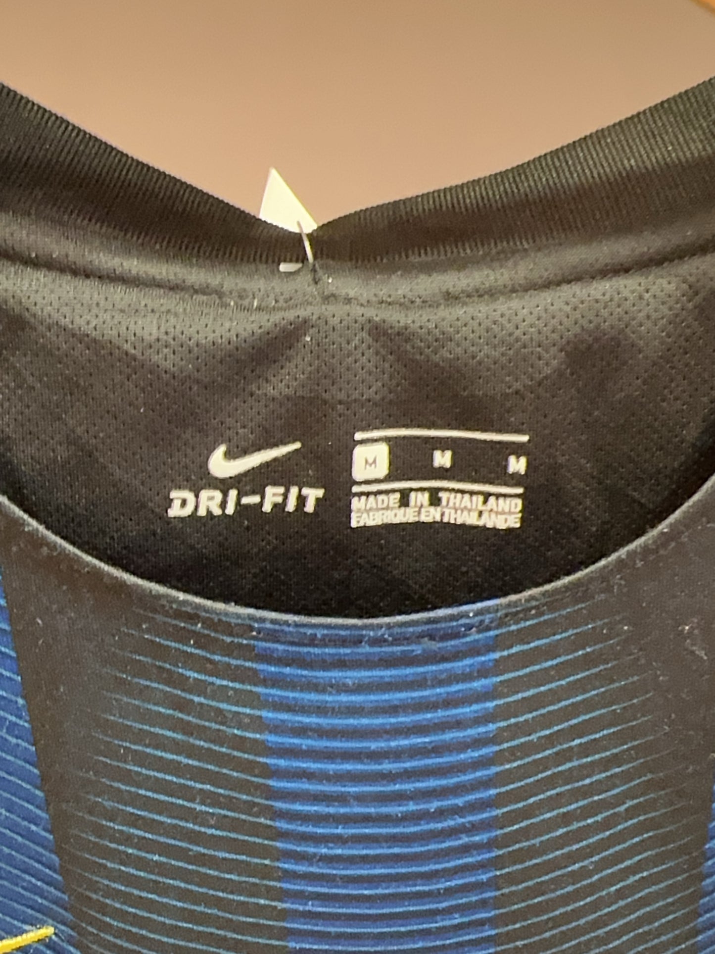 M - 2016/2017 Inter Milan Nike Home Football Shirt #6 J. Mario