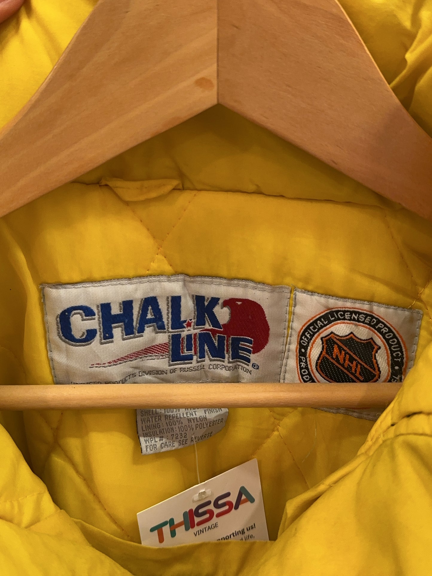 L - Vintage 1990's Pittsburgh Pinguins Chalk Line Jacket