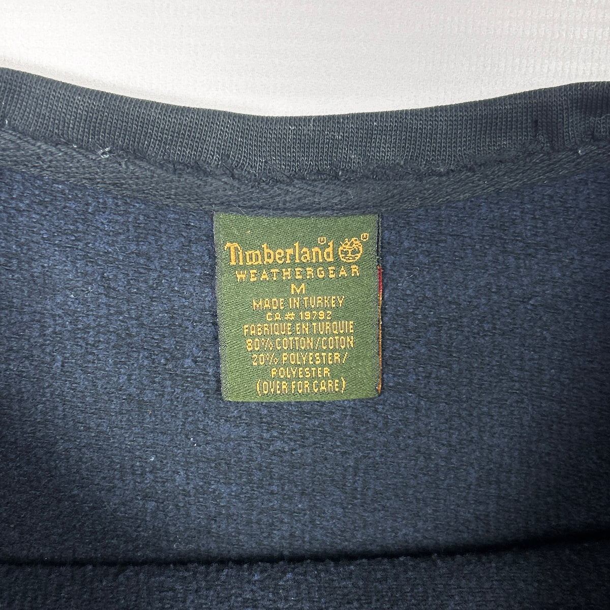 M - Timberland 2000's Weathergear Black Crewneck Sweatshirt