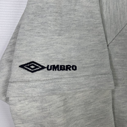 L - 1990's Umbro Grey Long Sleeve Pro Training Sweatshirt