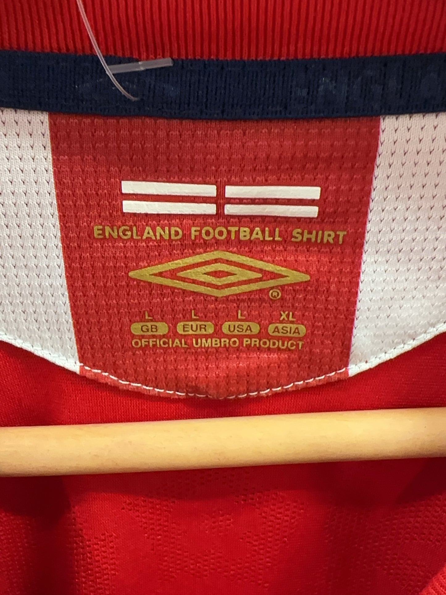 2006-2008 England Umbro Away Football Shirt - L