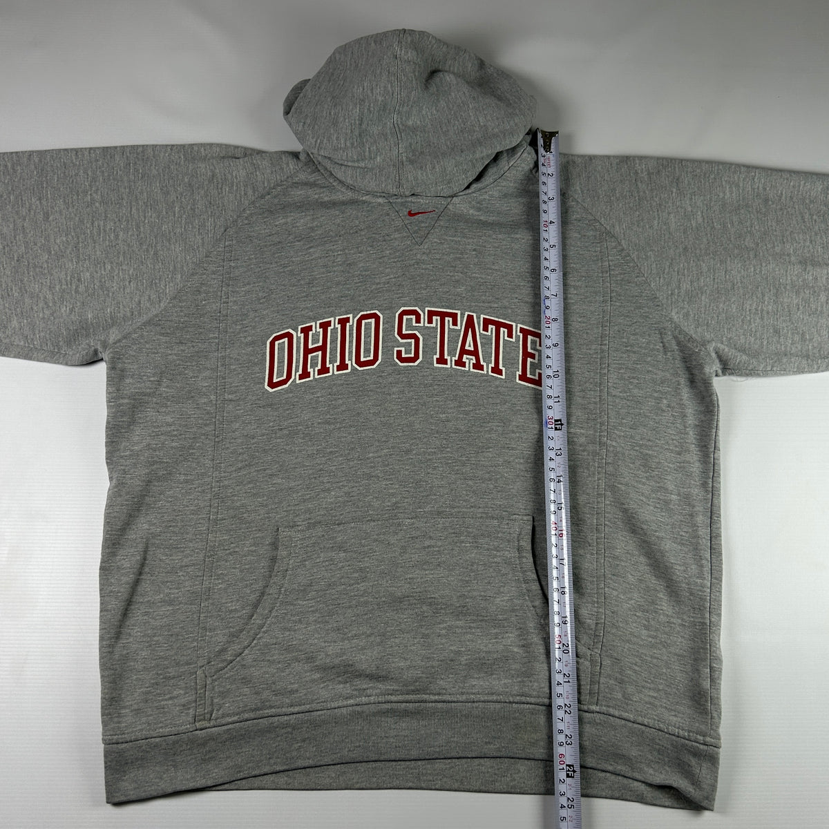 M - 1990's Nike Ohio State Buckeyes Gray Pullover Hoodie