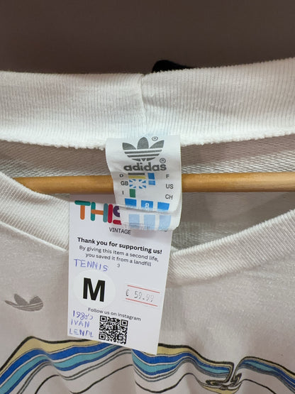 Vintage Adidas Tennis Graphic Sweatshirt - M