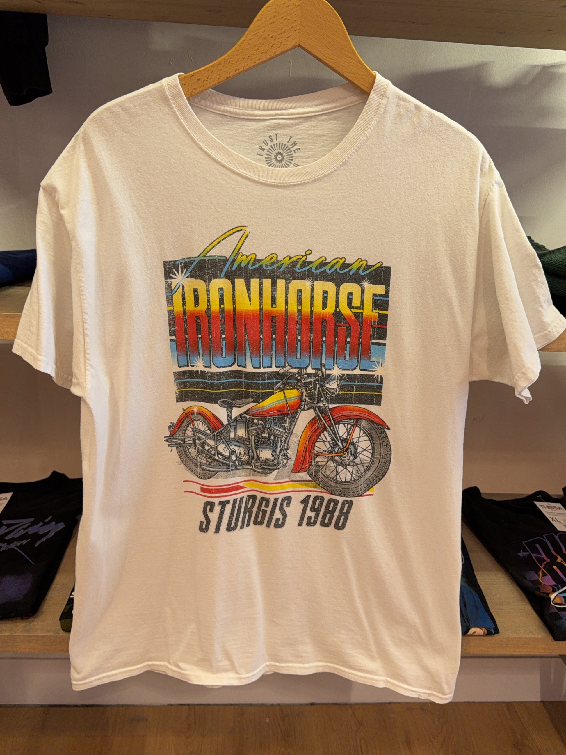 L - American Ironhorse Sturgis 1988 Graphic T-Shirt