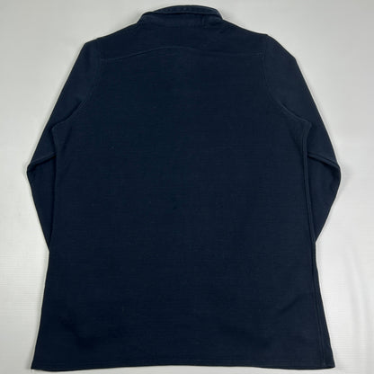 S - 2023/24 Canterbury England Rugby Navy Long Sleeve Polo Shirt