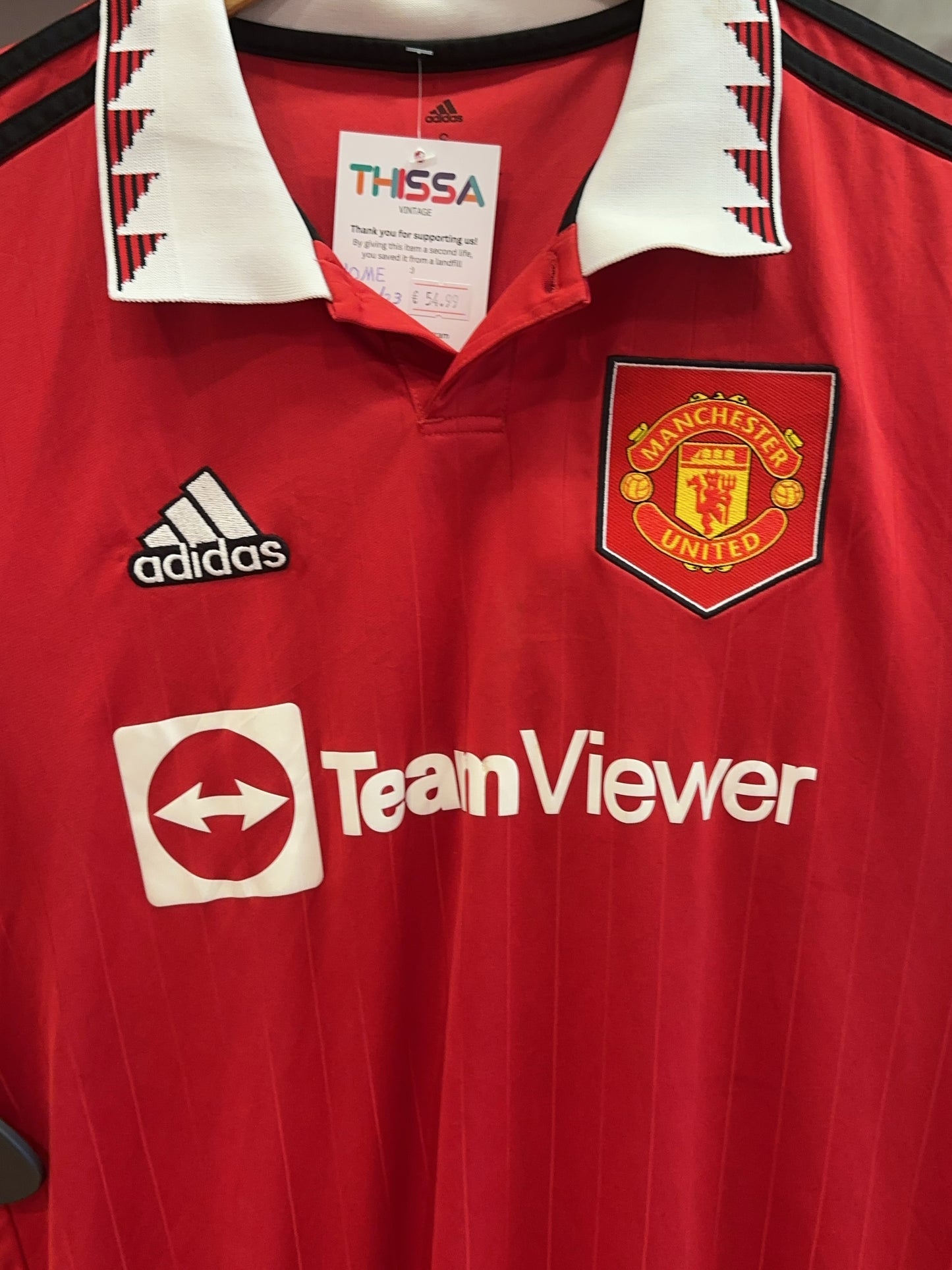 2022-2023 Manchester United Adidas Home Football Shirt - S