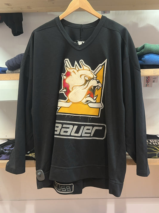 XL - Bauer Black Hockey Graphic Long Sleeve Shirt