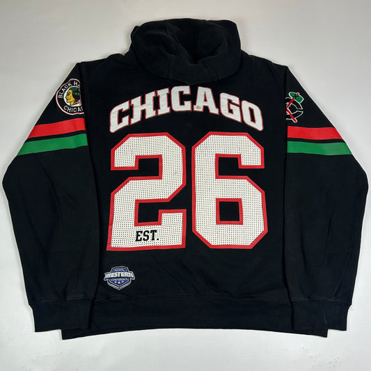 L - Vintage 2000's Chicago Blackhawks #26 Majestic NHL Hoodie Sweatshirt
