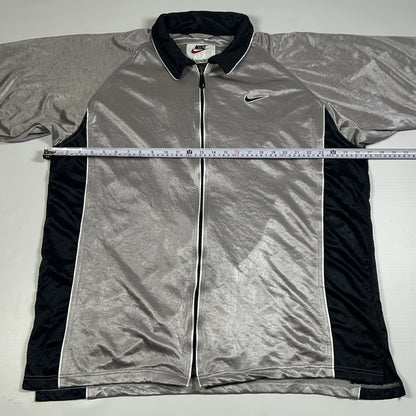 XL - Vintage 1990's Velvet Warm Up Track Nike Shirt