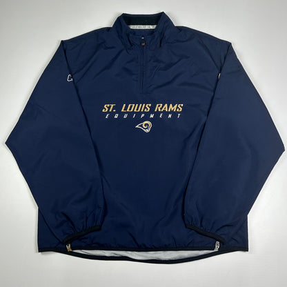M - Vintage 2000's St. Louis Rams NFL Equipment Pullover Jacket