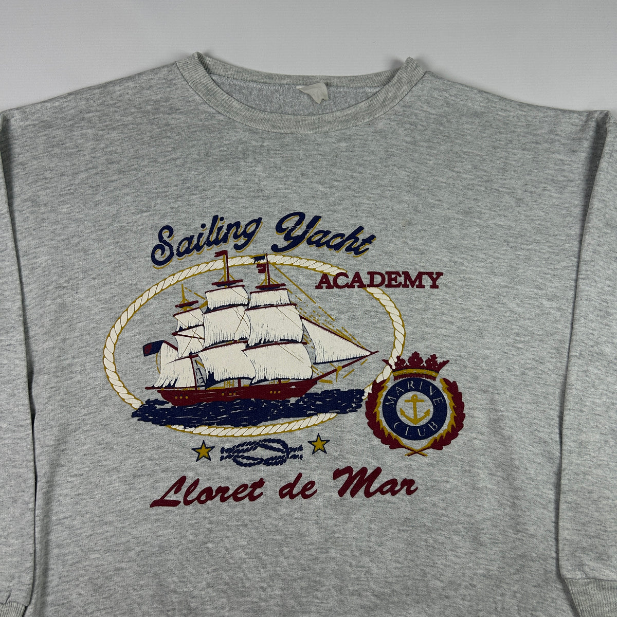 L - Vintage 1990's Lloret De Mar Sailing Yacht Academy Graphic Sweatshirt