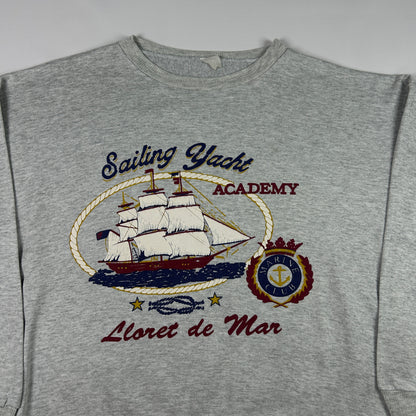 L - Vintage 1990's Lloret De Mar Sailing Yacht Academy Graphic Sweatshirt