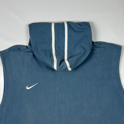 XL - Vintage 2000's Nike Sleeveless Nike Dri-FIT kangaroo pocket Training Hoodie