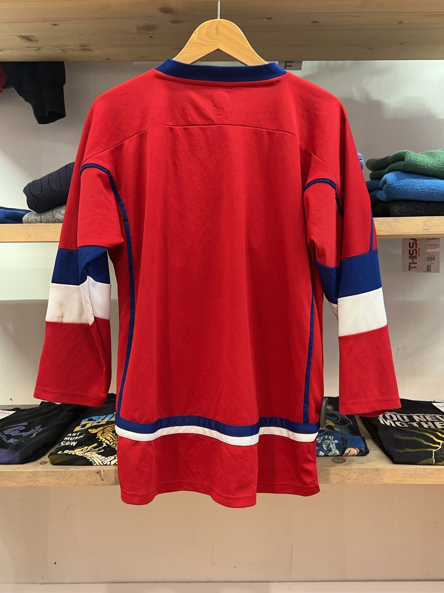 L - Montreal Canadiens Red Hockey Jersey