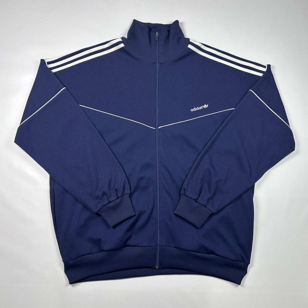 XL - Vintage 1980's Adidas Trefoil-logo Full-zip