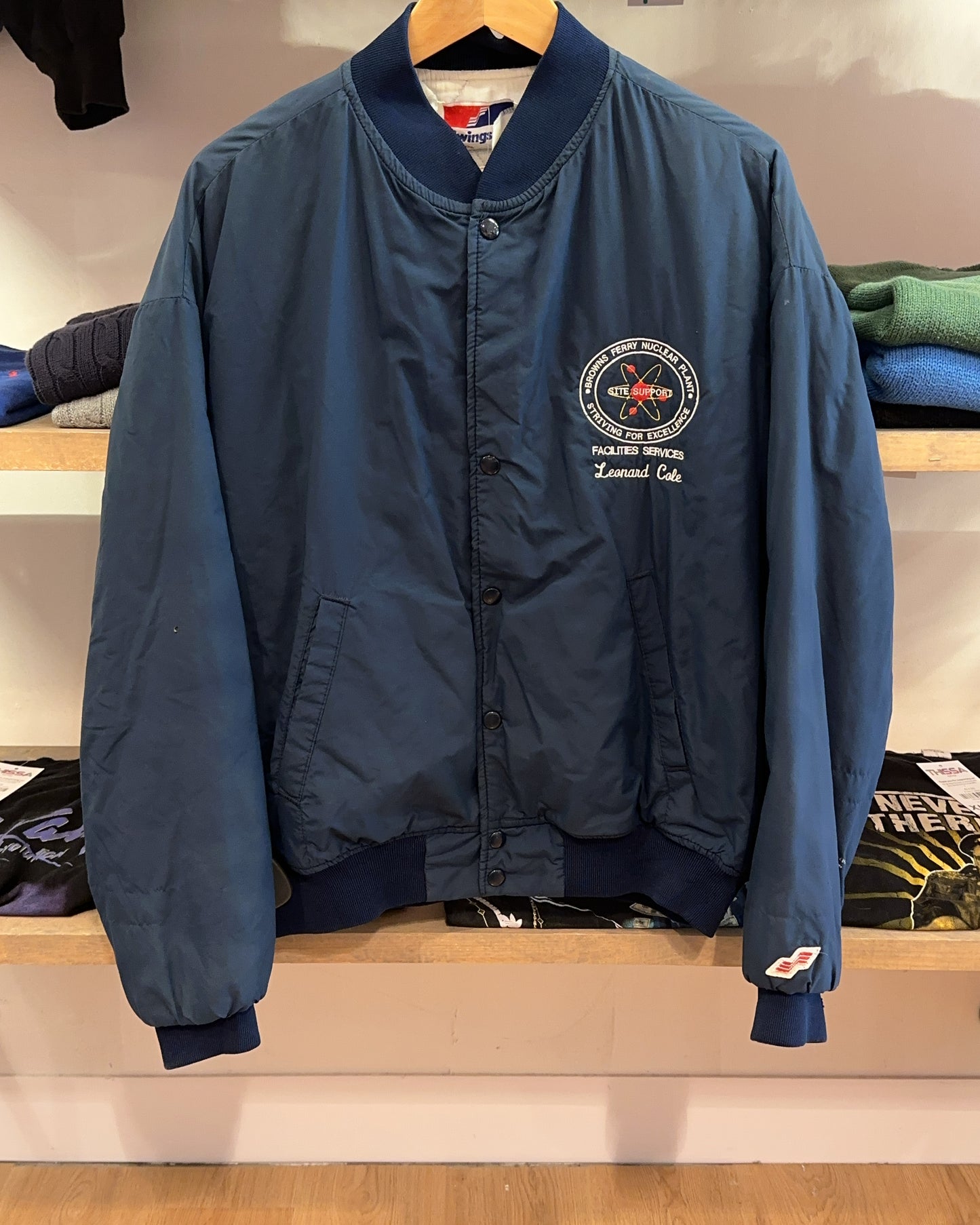 S - Vintage 1990's Browns Ferry Nuclear Plant Swingster Jacket