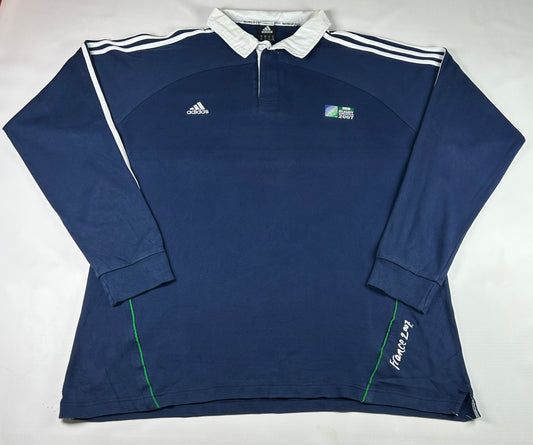 XXL - Adidas Rugby World Cup 2007 France Long Sleeve Polo