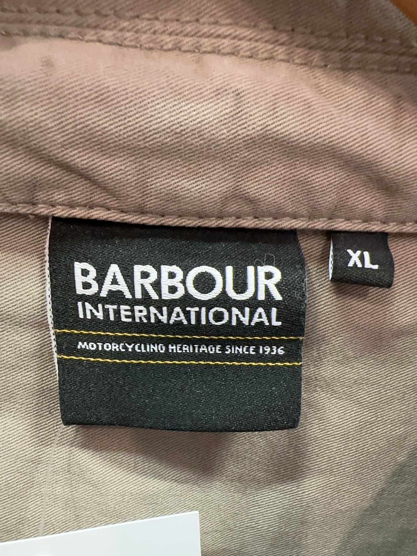 XL - Barbour International Beige Utility Overshirt Jacket
