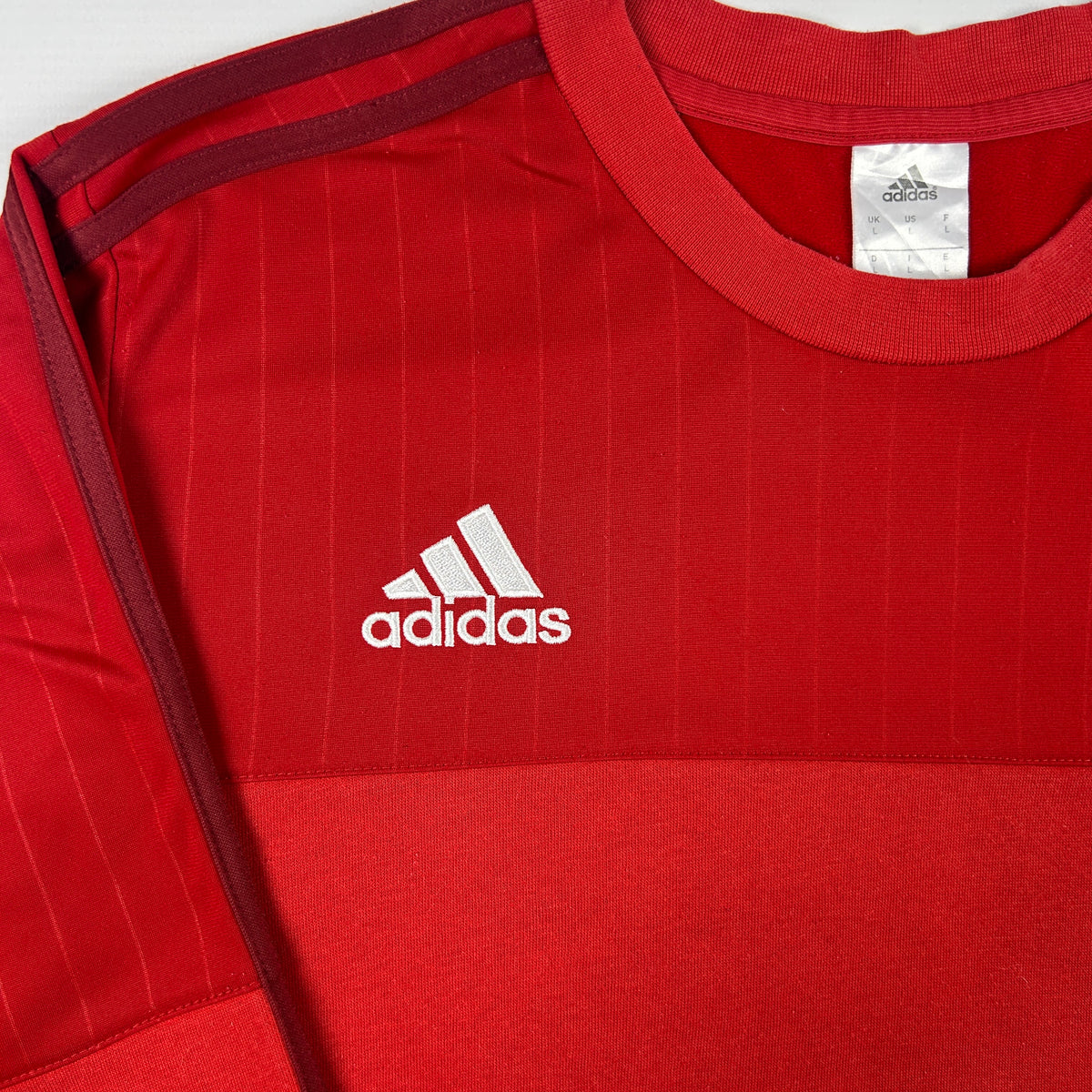L - 2015-2016 Adidas FC Bayern Munich Red Long Sleeve Sweatshirt