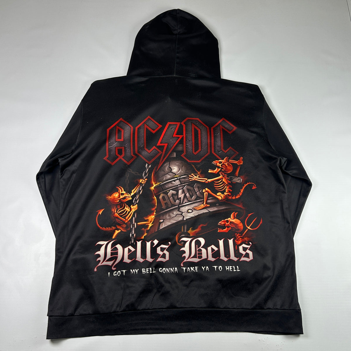 XL - 2010's AC/DC Hell's Bells Graphic Hoodie