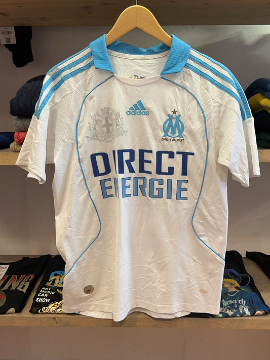2009-2010 Olympique de Marseille Adidas Home Football Shirt - M