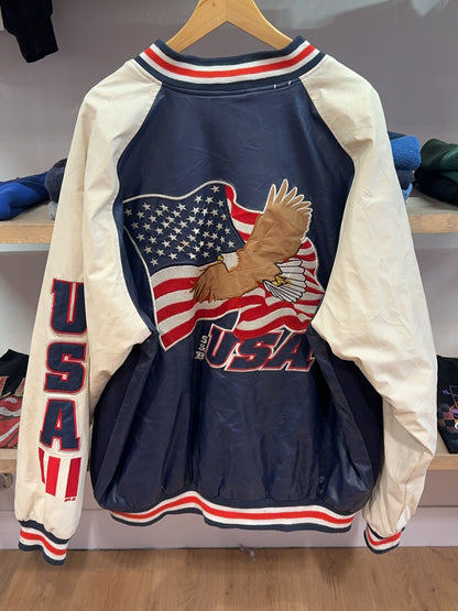 XXL - Vintage 1990's USA Eagle Varsity Steve & Barry's Jacket