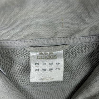 L - 2000's Adidas Grey Quarter-Zip Track Sweatshirt